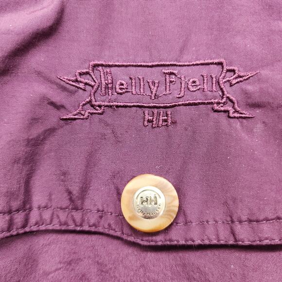 Vintage Helly Hansen Jacket Mens M Purple 1/2 Zip Pullover Windbreaker Vented - Picture 3 of 12